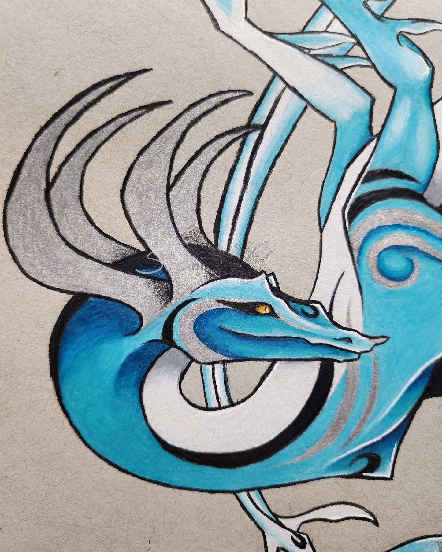 Serpent Drake original art