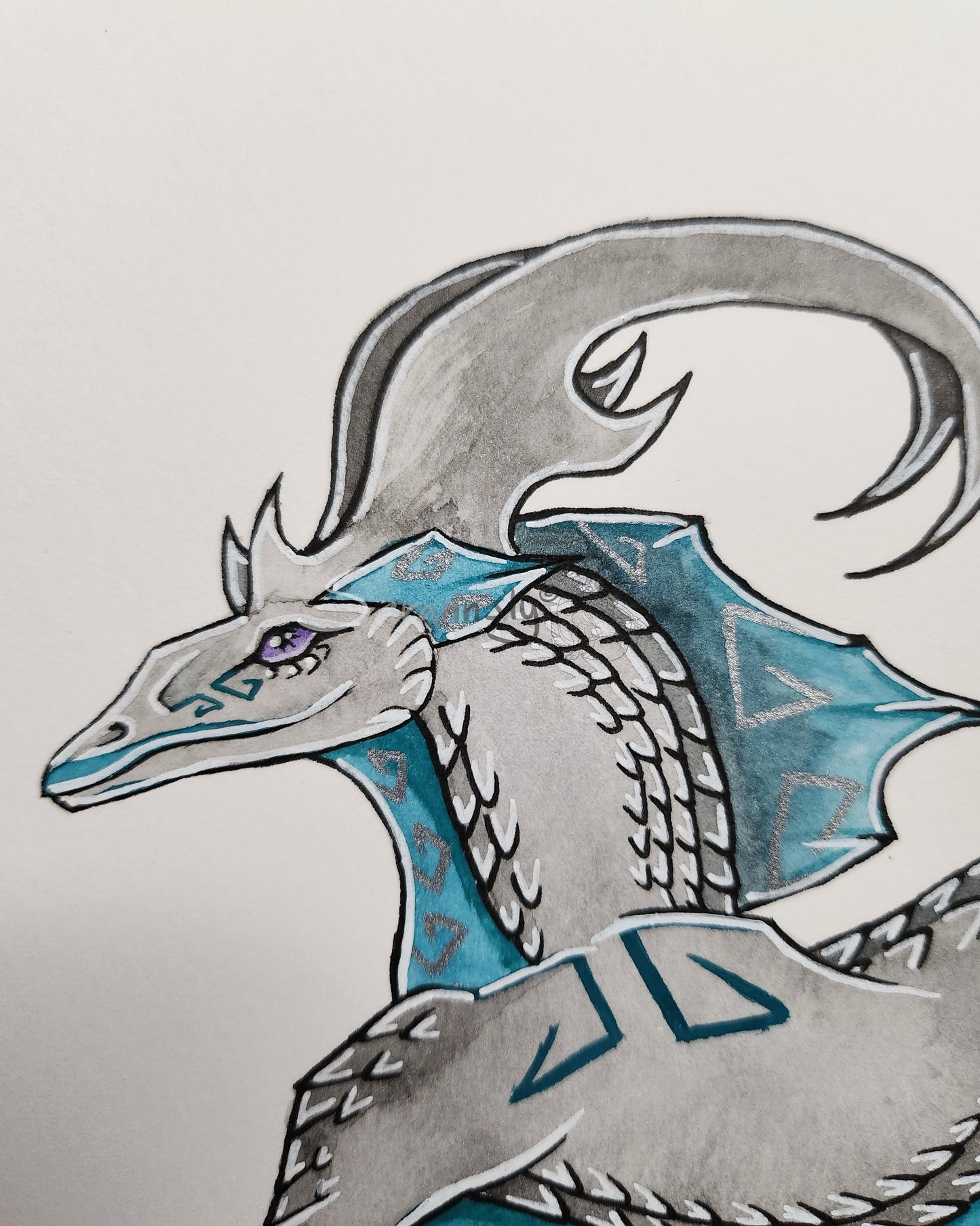 Grey Drake original art