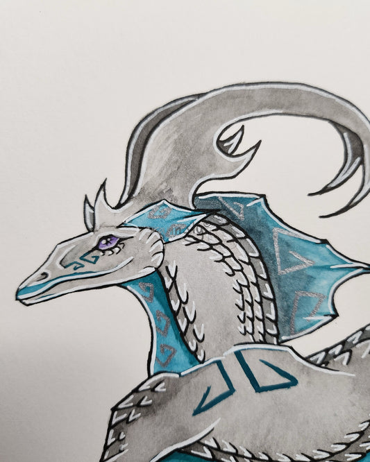 Grey Drake original art