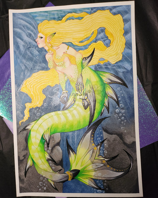 Mermaid original art