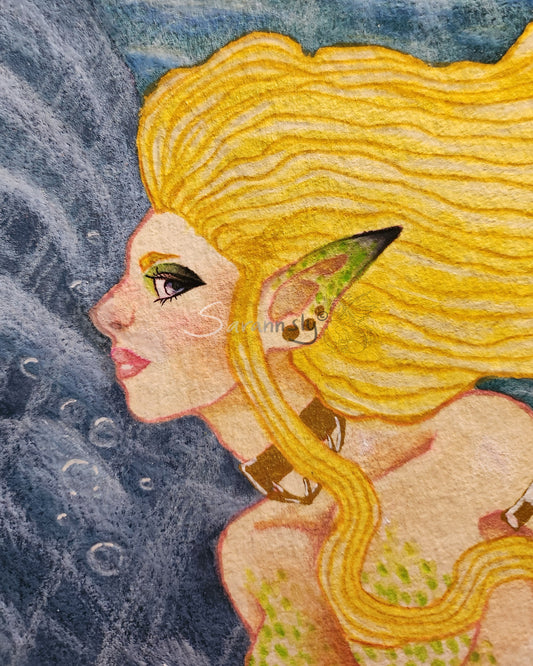 Mermaid original art