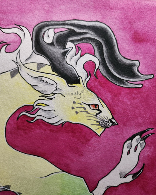 Gradient kitty original art