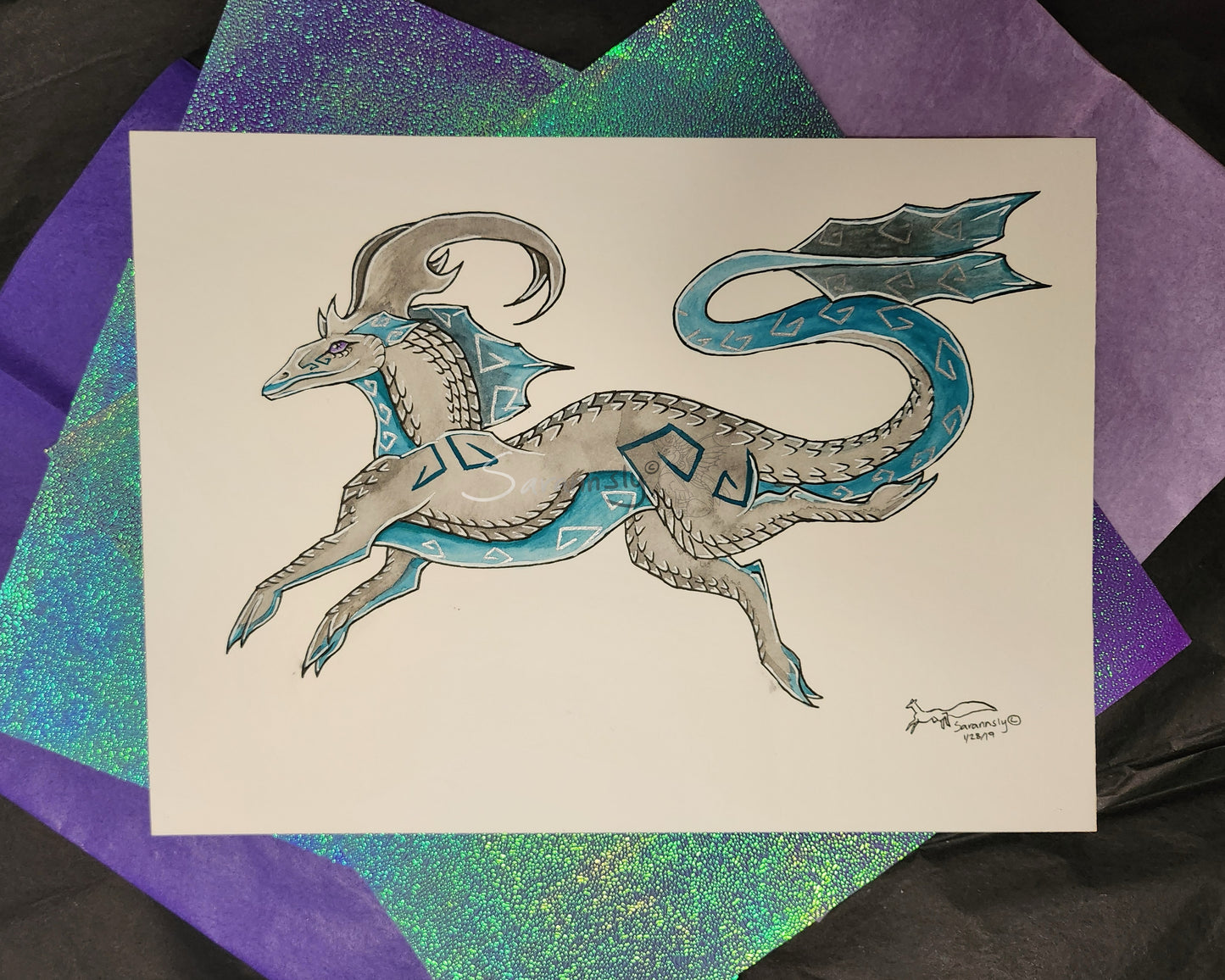 Grey Drake original art