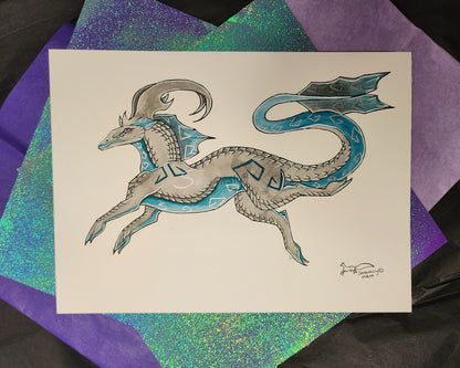 Grey Drake original art