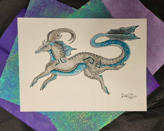 Grey Drake original art